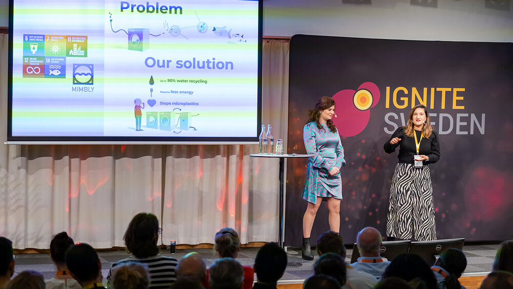 Isabella Palmgren talks about Mimbly at Ignite Sweden Day 2019.