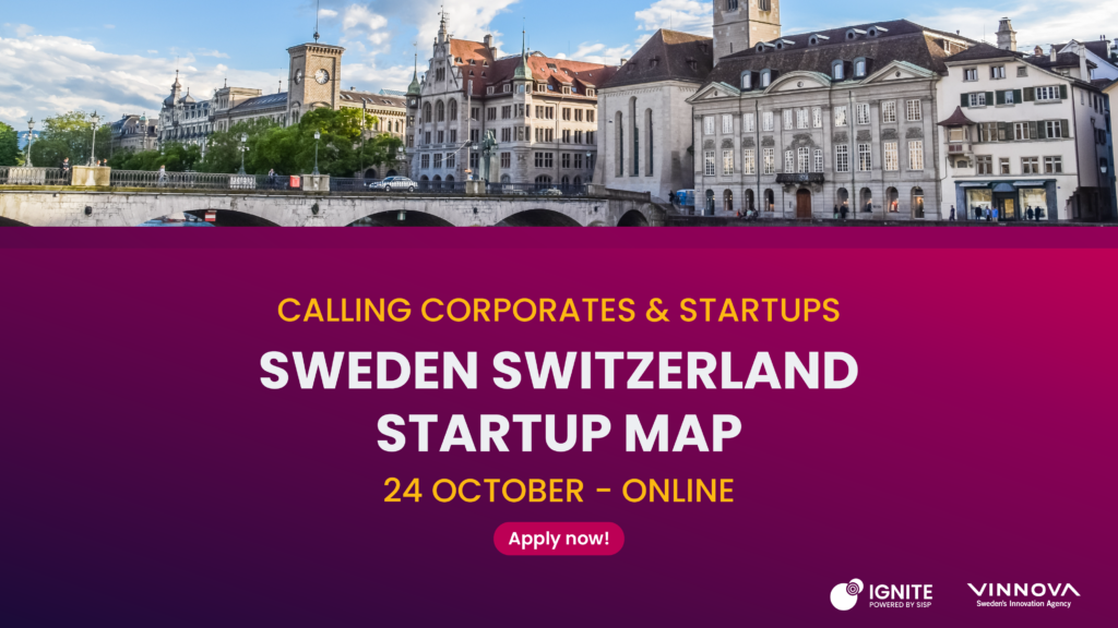 The first edition of Ignite Sweden's digital matchmaking event Switzerland-Sweden Matchday.